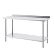 VEVOR 24 x 60 x 36 Inch Stainless Steel Work Table, Commercial Food Prep Worktable Heavy Duty Prep Worktable, Metal Work Table with Adjustable Height for Restaurant, Home and Hotel