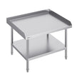 VEVOR Stainless Steel Work Table, 30 x 36 x 26 Inch Commercial Food Prep Worktable, 3-Sided Backsplash Heavy Duty Prep Worktable, Metal Work Table with Adjustable Height for Restaurant Home Hotel