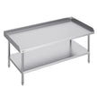 VEVOR Stainless Steel Work Table, 30 x 60 x 26 Inch Commercial Food Prep Worktable, 3-Sided Backsplash Heavy Duty Prep Worktable, Metal Work Table with Adjustable Height for Restaurant Home Hotel
