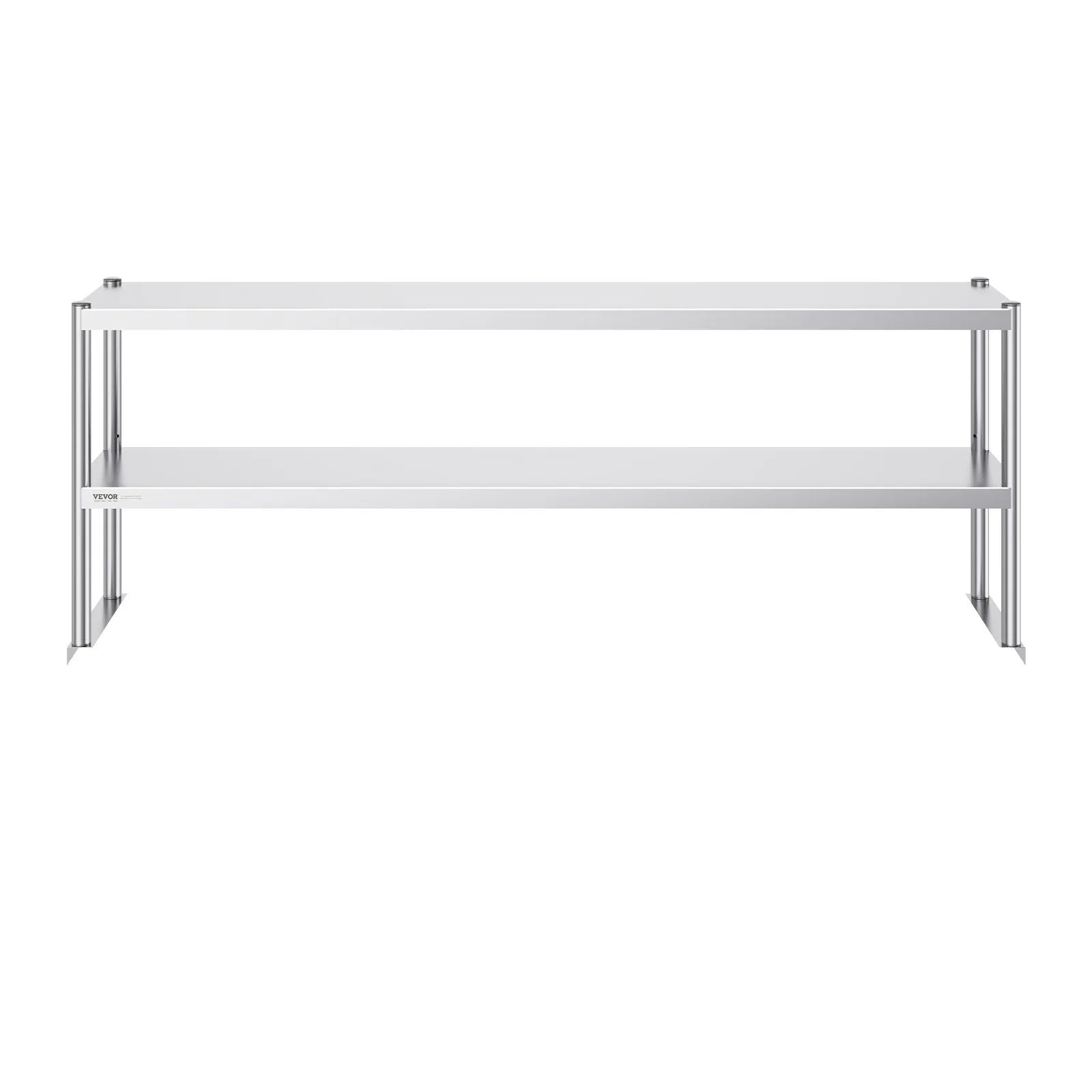 VEVOR Double Overshelf Stainless Steel Overshelf 2-Tier 12