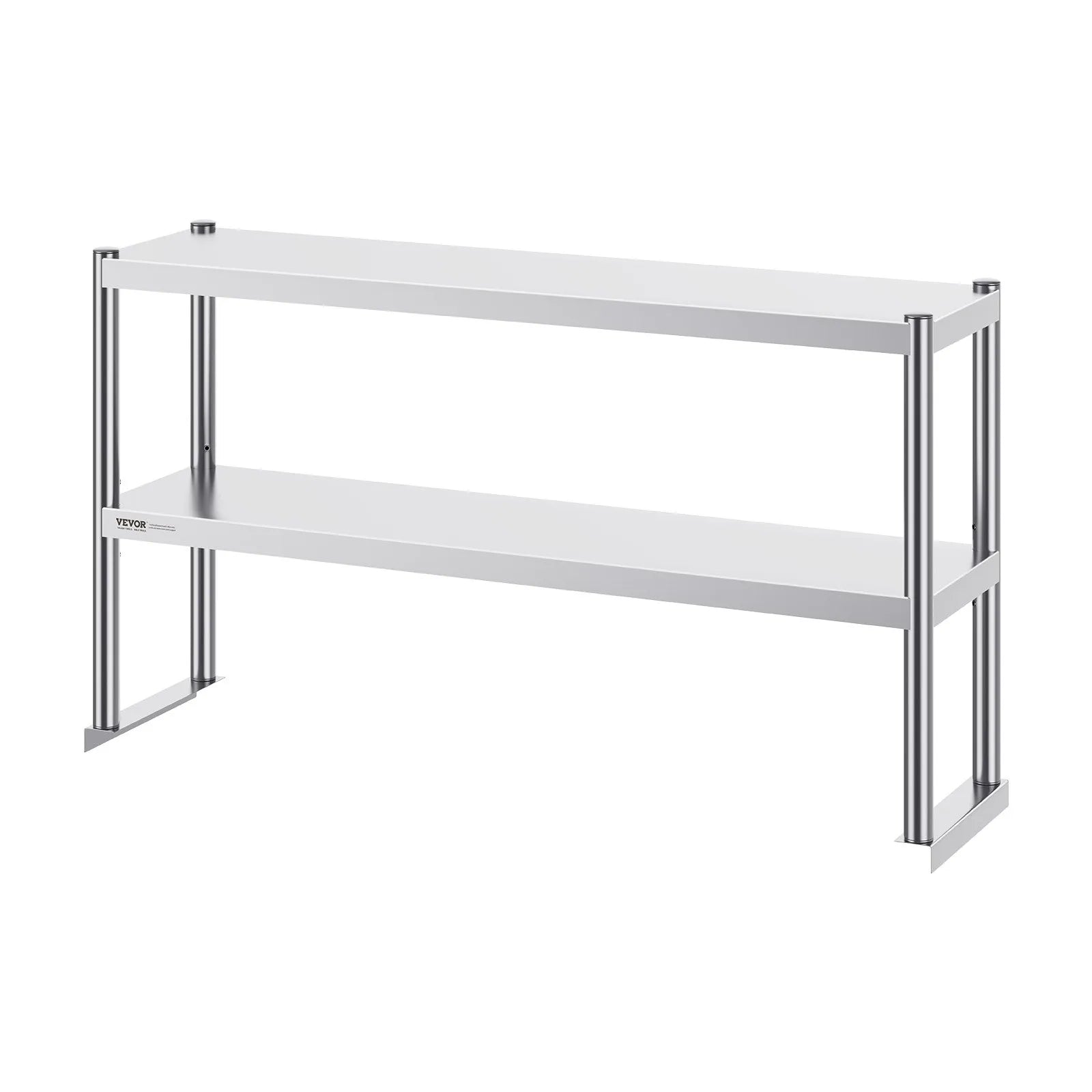 VEVOR Double Overshelf Stainless Steel Overshelf 2-Tier 12