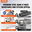 VEVOR 48 x 24 Inch Commercial Worktable Workstation, Folding Commercial Prep Table, Heavy-duty Stainless Steel Folding Table with 772 lbs Load, Kitchen Work Table, Silver Stainless Steel Kitchen Islan