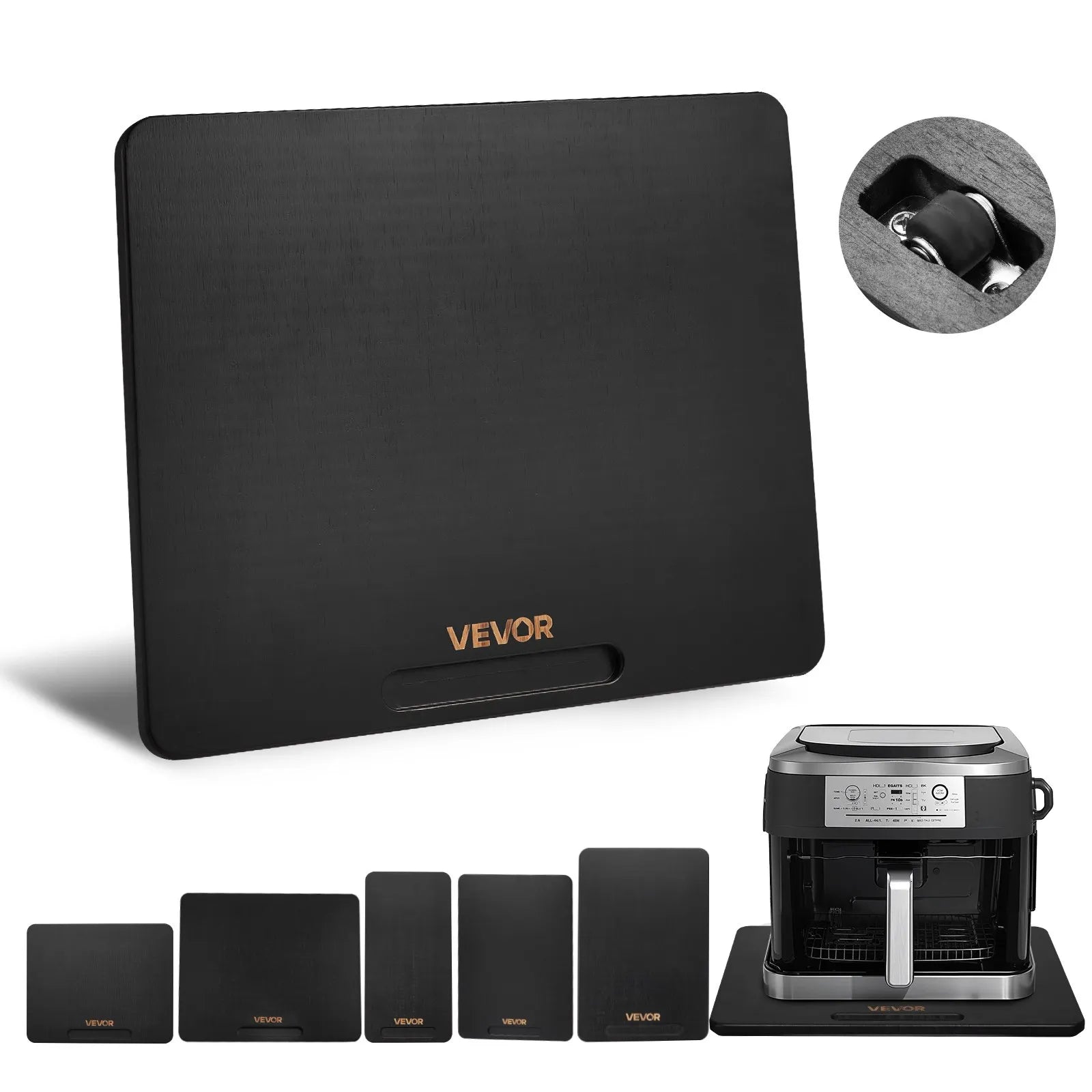 VEVOR Appliance Slider 13 x 16 in Sliding Tray for Coffee Maker Black