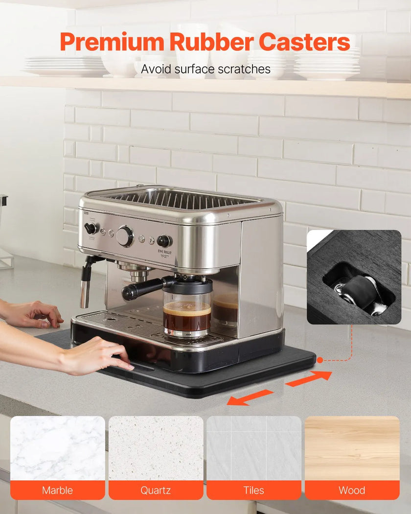 VEVOR Appliance Slider 10.5 x 13 in Sliding Tray for Coffee Maker Black