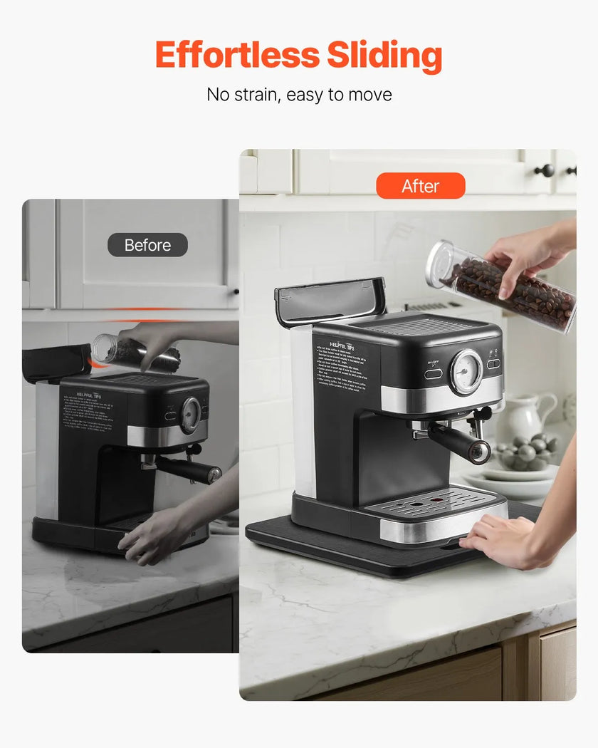 VEVOR Appliance Slider 10.5 x 13 in Sliding Tray for Coffee Maker Black