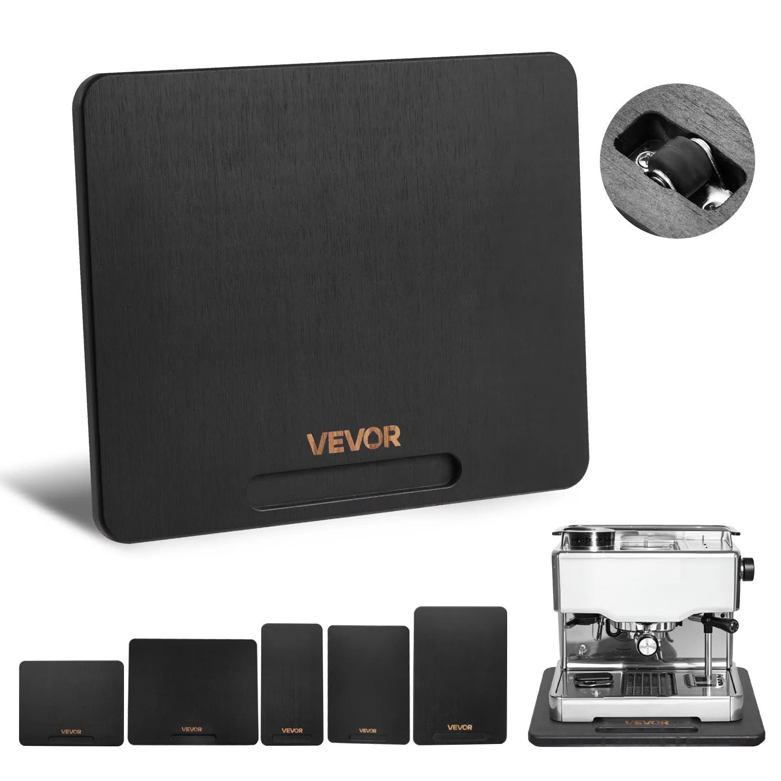 VEVOR Appliance Slider 10.5 x 13 in Sliding Tray for Coffee Maker Black
