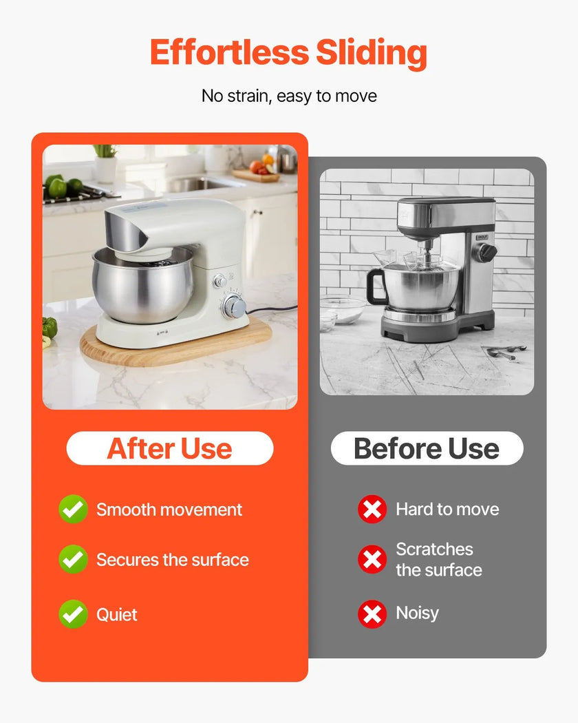 VEVOR Mixer Slider Oval 14.5 x 9.4-inch for Tilt Head 4.5-5 Qt Stand Mixer