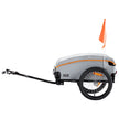 VEVOR Bike Cargo Trailer, 100 lbs Load Capacity, Heavy-Duty Bicycle Wagon Cart, Foldable Compact Storage with Universal Hitch, Waterproof Cover, 16