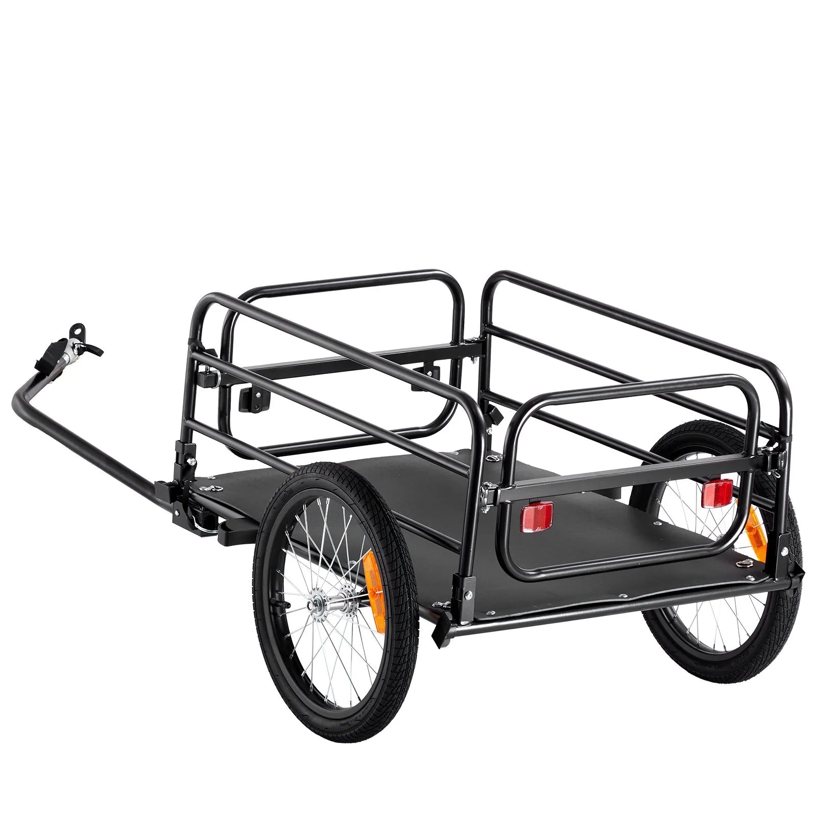 VEVOR Bike Cargo Trailer, 160 lbs Load Capacity, Heavy-Duty Bicycle Wagon Cart, Foldable Compact Storage & Quick Release with Universal Hitch, 16