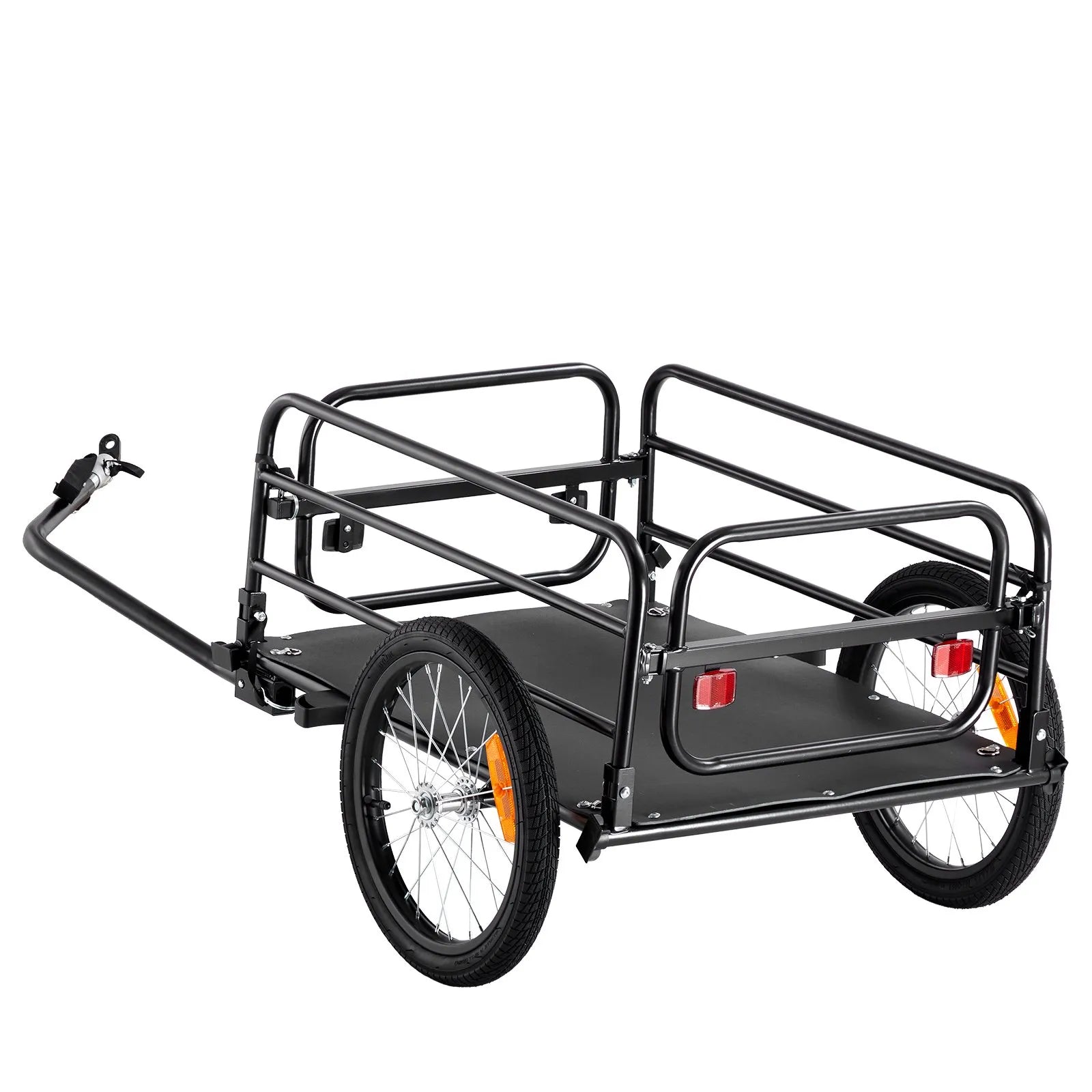 VEVOR Bike Cargo Trailer, 160 lbs Load Capacity, Heavy-Duty Bicycle Wagon Cart, Foldable Compact Storage & Quick Release with Universal Hitch, 16