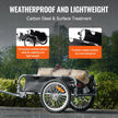 VEVOR Bike Cargo Trailer, 100 lbs Load Capacity, Heavy-Duty Bicycle Wagon Cart, Foldable Compact Storage & Quick Release with Universal Hitch, 16