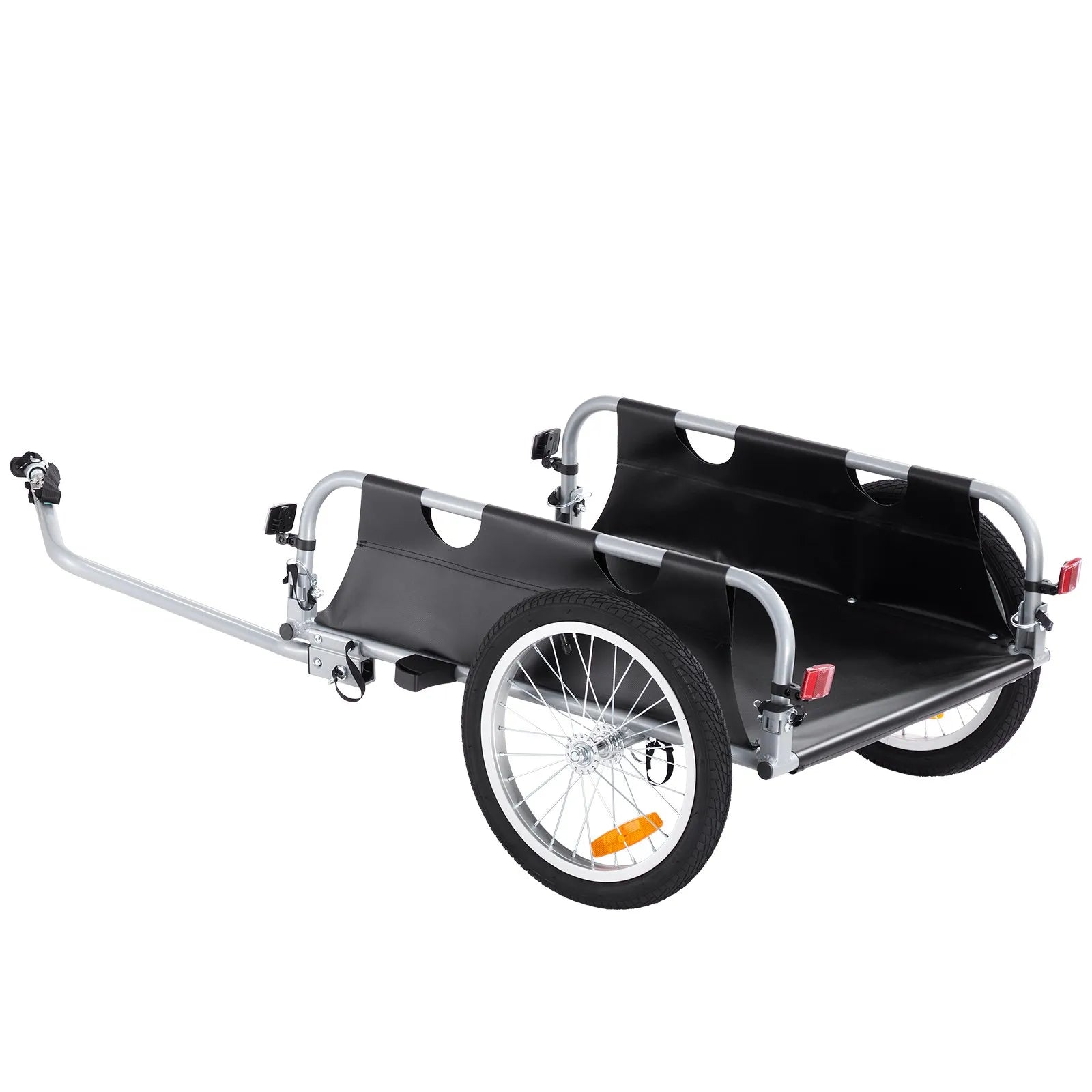 VEVOR Bike Cargo Trailer, 100 lbs Load Capacity, Heavy-Duty Bicycle Wagon Cart, Foldable Compact Storage & Quick Release with Universal Hitch, 16
