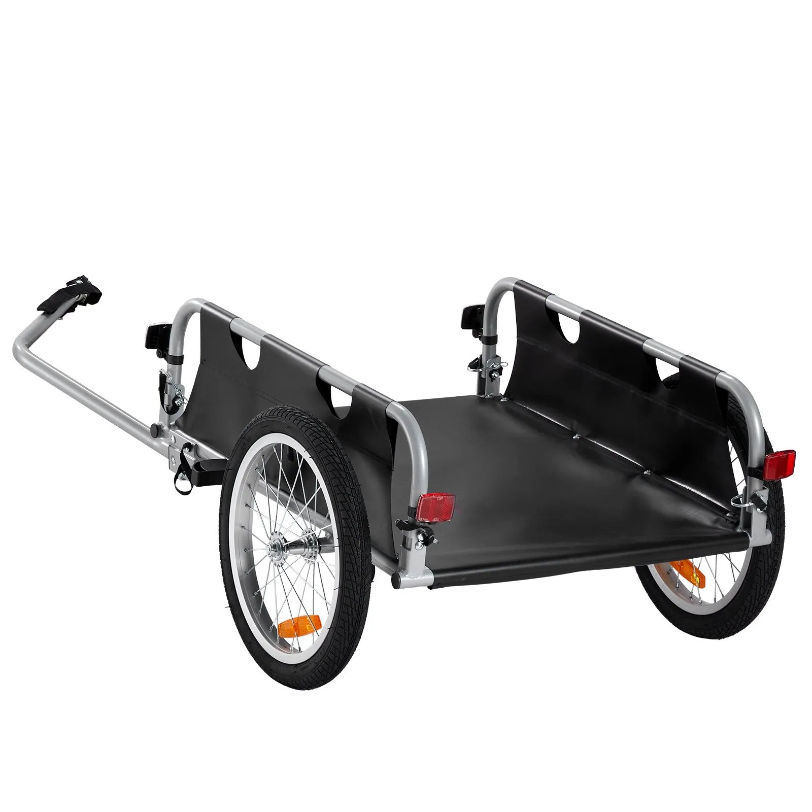 VEVOR Bike Cargo Trailer, 100 lbs Load Capacity, Heavy-Duty Bicycle Wagon Cart, Foldable Compact Storage & Quick Release with Universal Hitch, 16