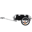 VEVOR Bike Cargo Trailer, 100 lbs Load Capacity, Heavy-Duty Bicycle Wagon Cart, Foldable Compact Storage & Quick Release with Universal Hitch, 16