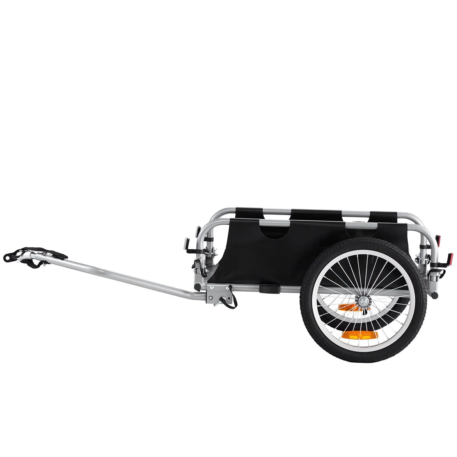 VEVOR Bike Cargo Trailer, 100 lbs Load Capacity, Heavy-Duty Bicycle Wagon Cart, Foldable Compact Storage & Quick Release with Universal Hitch, 16