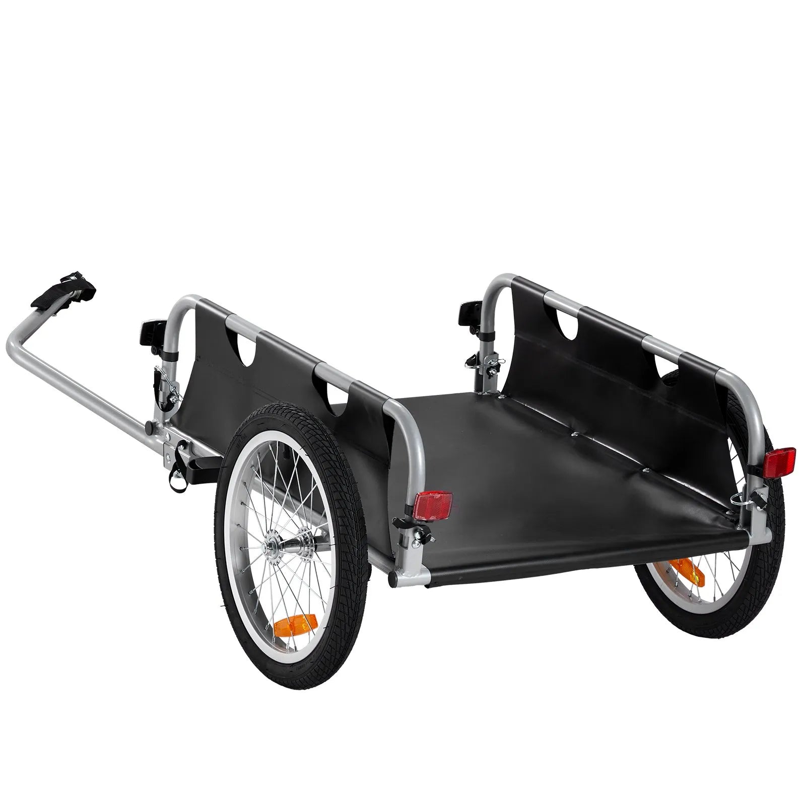VEVOR Bike Cargo Trailer, 100 lbs Load Capacity, Heavy-Duty Bicycle Wagon Cart, Foldable Compact Storage & Quick Release with Universal Hitch, 16