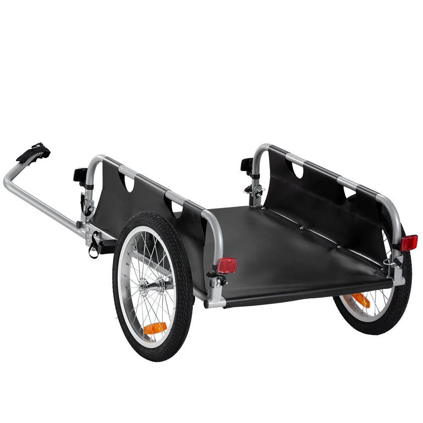 VEVOR Bike Cargo Trailer, 100 lbs Load Capacity, Heavy-Duty Bicycle Wagon Cart, Foldable Compact Storage & Quick Release with Universal Hitch, 16