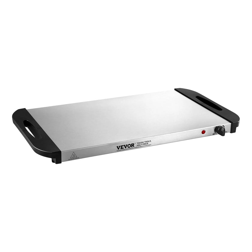 VEVOR Electric Warming Tray Buffet Food Warming w/ Temp Control Stainless Steel