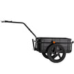 VEVOR Bike Cargo Trailer, 88 lbs Load Capacity, Heavy-Duty Bicycle Wagon Cart, Foldable Compact Storage with Universal Hitch, Waterproof Cover, 16