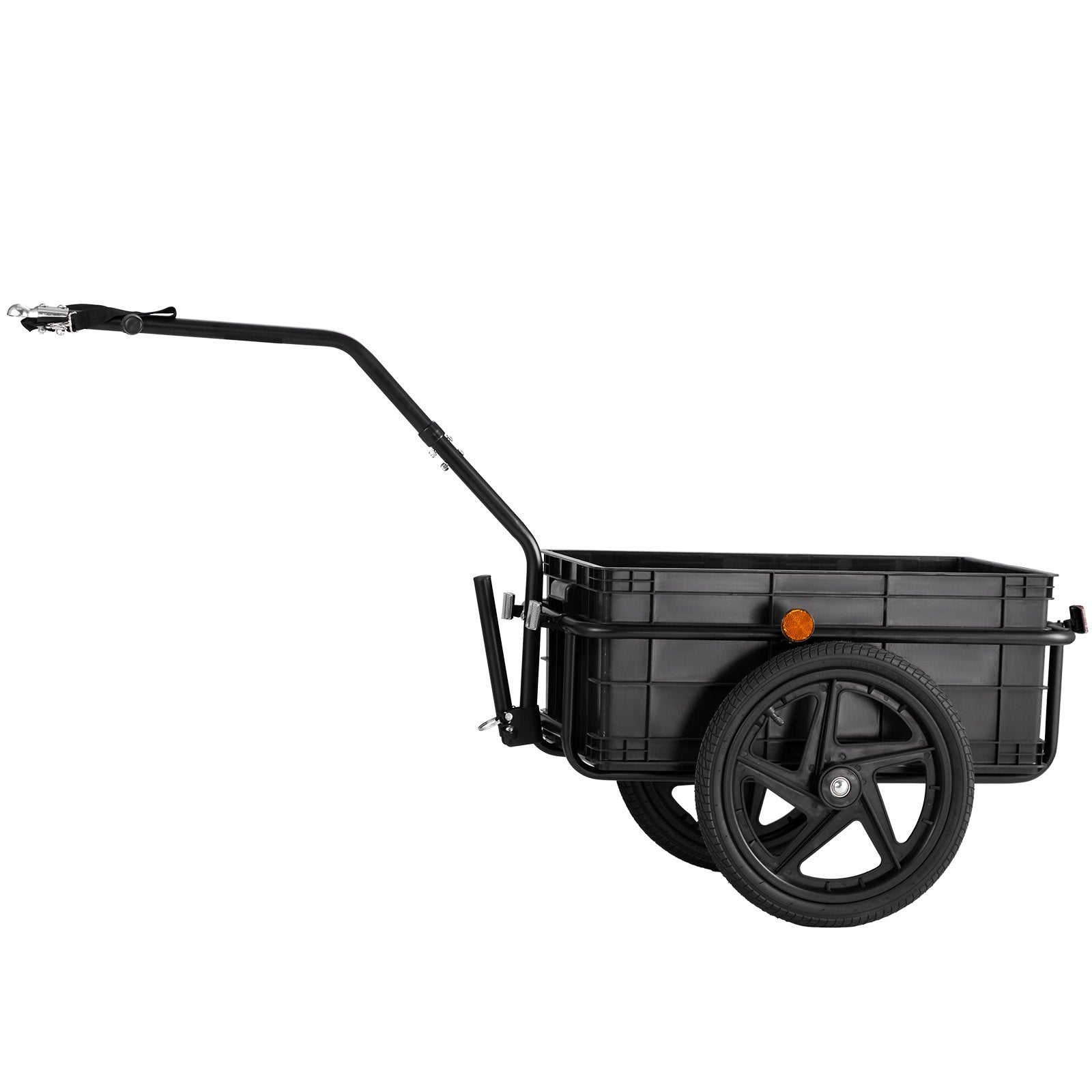 VEVOR Bike Cargo Trailer, 88 lbs Load Capacity, Heavy-Duty Bicycle Wagon Cart, Foldable Compact Storage with Universal Hitch, Waterproof Cover, 16