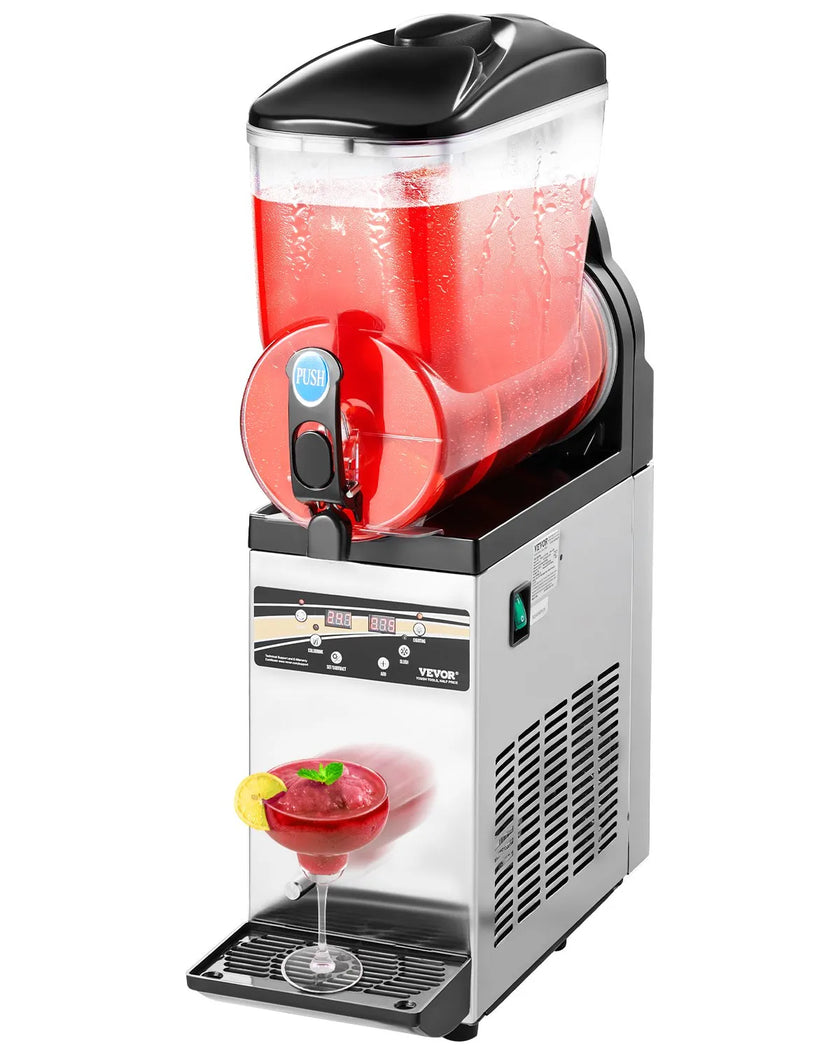 VEVOR Commercial Slushy Machine 15L Margarita Smoothie Frozen Drink Maker