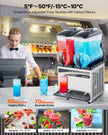 VEVOR Commercial Slushy Machine 15Lx2 Tank Margarita Smoothie Frozen Drink Maker