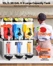 VEVOR Commercial Slushy Machine 15Lx3 Tank Margarita Smoothie Frozen Drink Maker