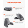 VEVOR Reading Pillow Large Size Bed Pillow with Shredded Memory Foam Washable