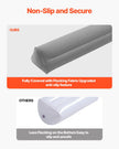 VEVOR Bed Bumper for Toddlers 47.4-inch Inflatable Bed Guard Rail with Hand Pump