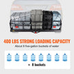 VEVOR Hitch Cargo Carrier, 60 x 24 x 14 in Folding Trailer Hitch Mounted Steel Cargo Basket, 400lbs Loading Capacity Luggage Carrier Rack with Stabilizer, Fits 2