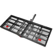 VEVOR Hitch Cargo Carrier, 60 x 24 x 14 in Folding Trailer Hitch Mounted Steel Cargo Basket, 400lbs Loading Capacity Luggage Carrier Rack with Stabilizer, Fits 2