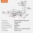 VEVOR 50 x 29.5 x 8.7 in Hitch Cargo Carrier, 500lb Capacity Trailer Hitch Mount Aluminum Cargo Basket with Folding Ramp, Luggage Carrier Rack Fits 2