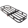 VEVOR 53 x 19 x 5 in Hitch Cargo Carrier, 500lb Capacity Trailer Hitch Mount Cargo Basket, Steel Luggage Carrier Rack Fits 2