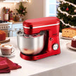 VEVOR Stand Mixer, 4.4 QT+6 QT Electric Kitchen Mixer, 300W Dough-Mixer, 10 Speeds Tilt-head Food-Mixer with Stainless Steel Bowls, Dough Hook, Whisk, Beater, for Baking, Mixing, Whipping & Kneading