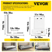 VEVOR DIY Murphy Bed Hardware Kit Horizontal Mounting Wall Bed Springs Mechanism Heavy Duty Bed Support Hardware DIY Kit for Queen Twin Size Bed