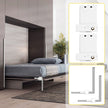 VEVOR DIY Murphy Bed Hardware Kit Horizontal Mounting Wall Bed Springs Mechanism Heavy Duty Bed Support Hardware DIY Kit for Queen Twin Size Bed