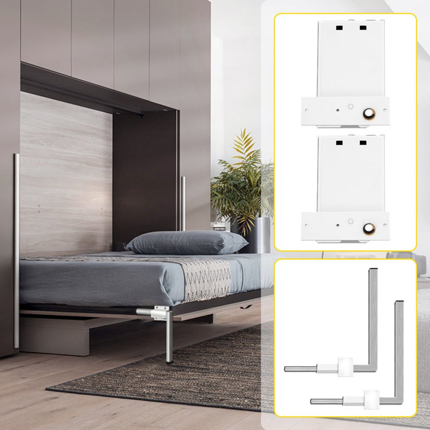 VEVOR DIY Murphy Bed Hardware Kit Horizontal Mounting Wall Bed Springs Mechanism Heavy Duty Bed Support Hardware DIY Kit for Queen Twin Size Bed