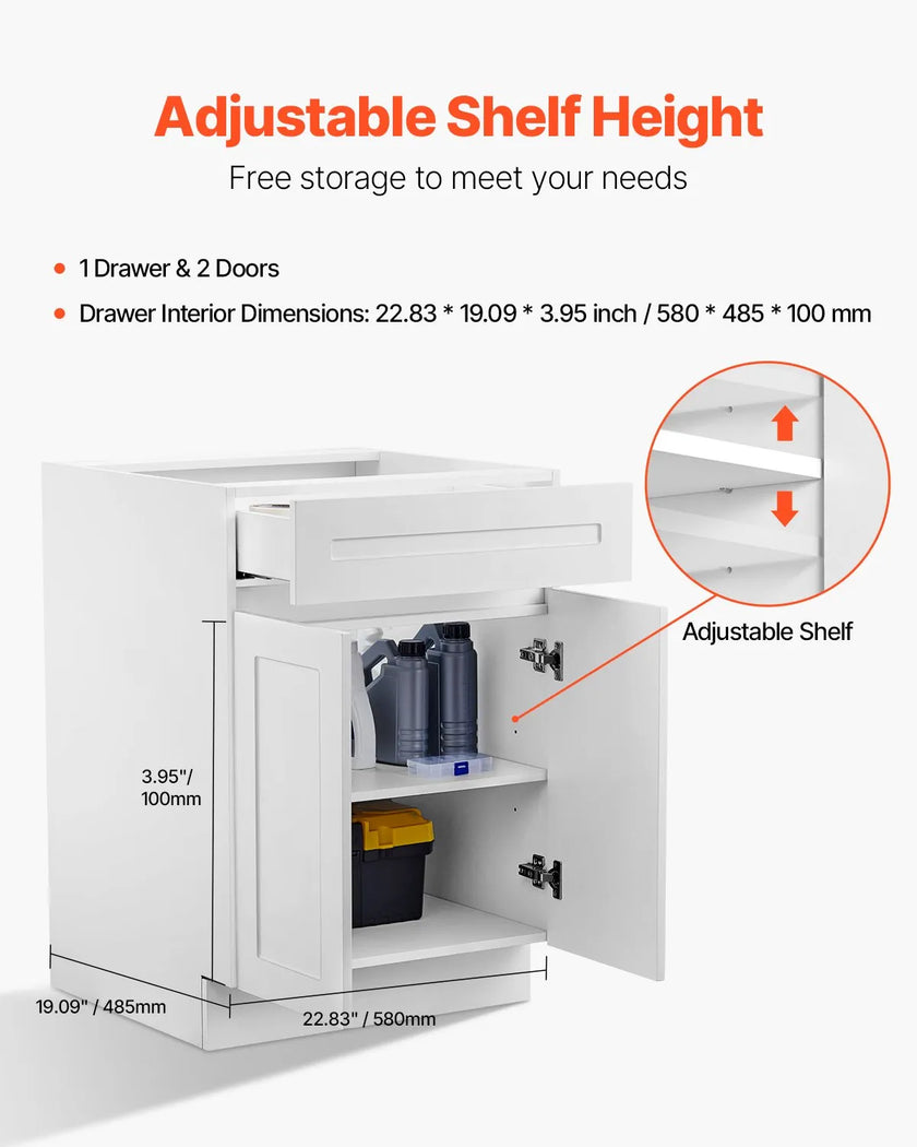 VEVOR Shaker Base Cabinet 24