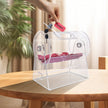 VEVOR Acrylic Raffle Drum, Holds 2500 Tickets or 100 Raffle Balls, Professional Raffle Ticket Spinning Cage with 2 Keys, Transparent Lottery Spinning Drawing, Raffle Ticket Box for Lottery Games Bingo