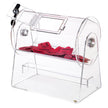 VEVOR Acrylic Raffle Drum, Holds 2500 Tickets or 100 Raffle Balls, Professional Raffle Ticket Spinning Cage with 2 Keys, Transparent Lottery Spinning Drawing, Raffle Ticket Box for Lottery Games Bingo