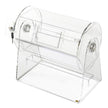 VEVOR Acrylic Raffle Drum, Holds 2500 Tickets or 100 Raffle Balls, Professional Raffle Ticket Spinning Cage with 2 Keys, Transparent Lottery Spinning Drawing, Raffle Ticket Box for Lottery Games Bingo