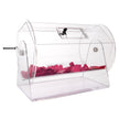VEVOR Acrylic Raffle Drum, Holds 10000 Tickets or 300 Raffle Balls, Professional Raffle Ticket Spinning Cage with 2 Keys, Transparent Lottery Spinning Drawing, Raffle Ticket Box for Lottery Games Bing