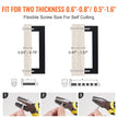 VEVOR 30 Pack Cabinet Pulls, 6.3 inch /160mm Ce8403nter to Center Slim Square Kitchen Cabinet Drawer, Stainless Steel Modern Kitchen Cupboard Door Handles for Kitchen Bathroom Bar Hardware Matte Black