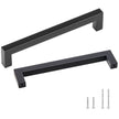 VEVOR 30 Pack Cabinet Pulls, 6.3 inch /160mm Ce8403nter to Center Slim Square Kitchen Cabinet Drawer, Stainless Steel Modern Kitchen Cupboard Door Handles for Kitchen Bathroom Bar Hardware Matte Black