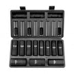 VEVOR 360 Degree Swivel Impact Sockets Set 14pcs 6-Point 3/8in Drive Socket Set
