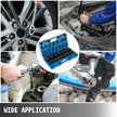 VEVOR Impact Socket Set 1/2 Inches 19 Piece Impact Sockets, Standard Socket Assortment, 1/2 Inches Drive Socket Set Impact Standard SAE (3/8 Inches to 1-1/2 Inches) 6-point Hex Sockets