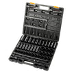 VEVOR Impact Socket Set 1/2 Inches 43 Piece Impact Sockets, Standard Socket Assortment, 1/2 Inches Drive Socket Set 6-Point Sockets Metric 9-30mm (Standard/Deep)