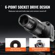 VEVOR Impact Sockets Set 15pcs 6-Point 3/8