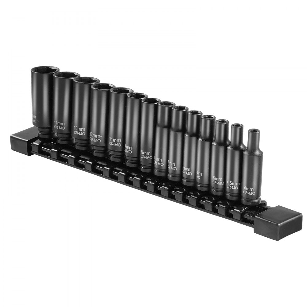 VEVOR Impact Sockets Set 14PCS 6-Point 1/4