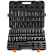 VEVOR Impact Sockets Set 43pcs 6-Point 1/2in Drive Bit Ratchet Tool Kit Case